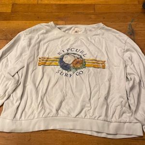 Rip curl teal crewneck size XL